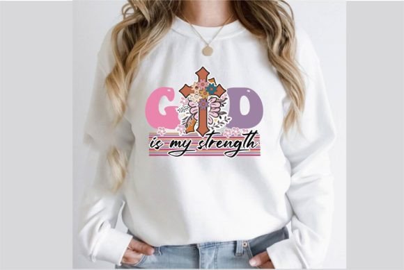 God is My Strength Retro SVG Design Review