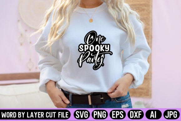 One Spooky Party Sticker SVG Design Review