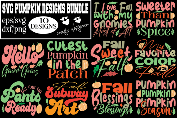 Svg Pumpkin Designs Bundle Review